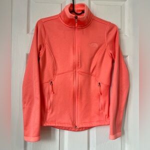 The North Face Fleece Full Zip Jacket Peach Heather Size Small